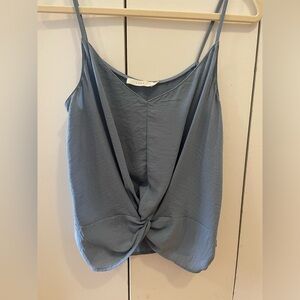 Army blue colored camisole with knot detailing